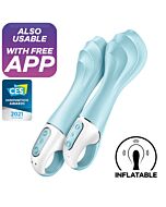 Aufblasbarer Vibrator Satisfyer Air Pump G Punkt Blau