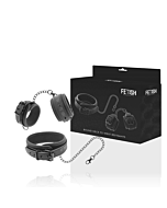 Halsband und Handschellen Vegan Bondage Set