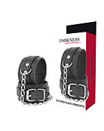 Handschellen aus dunklem Leder