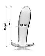 Nebulöser Plug aus transparentem Glas