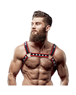 Bulldog EcoPiel Harness für Männer - Black Dominance