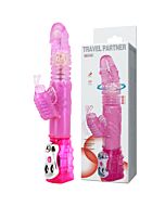 Reisender Pink Vibrator Bunny Rotierend