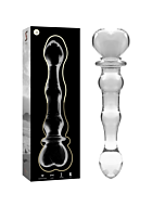 Kristallklarer Borosilikat-Nebeldildo - Transparent
