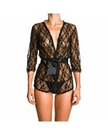 Evelyne schwarze Robe