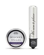 Vergnügen vibrierende Kugel und Lippenbalsam Kit