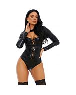 Distress mit dem besten Teddyschwarz aus Kunstleder