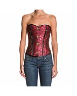 Granatkorsett mit Details