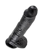 König Hahn 10 'realistico 25,4 cm schwarz Penis