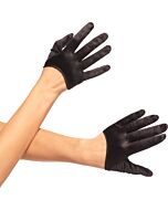 Leg Avenue schwarzen Satin kurze Handschuhe