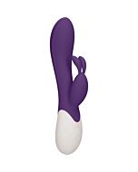 Flame - wiederaufladbare Heizung G-Punkt Kaninchen Vibrator - lila