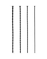 Silikon Spiralschraubensatz Anfänger schwarz