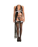 Gardenia schwarz schwarz babydoll