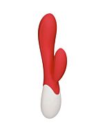 Passion - wiederaufladbare Heizung G-Punkt Kaninchen Vibrator - rot