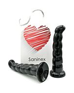 Saninex Silikondildo 19 cm schwarz
