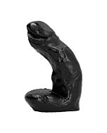 Ganz schwarzer Dildo 15cm