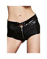 Dizer Wetlook Schnürshorts - schwarz
