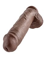 Realistischer Penis König Braun 28cm