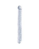 Basix Doppel transparente Gelee Penis 34 cm