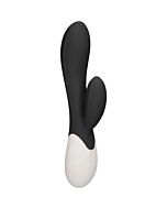 Passion - wiederaufladbare Heizung G-Punkt Kaninchen Vibrator - schwarz