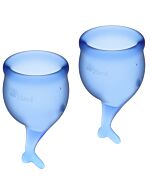 Satisfyer fühlen sich sicher Kit Copa Menstruation Azul Intenso 15 + 20ml