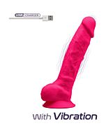 Vibratorischer Silikonpenis Modell 1 - Rosa