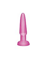 Analplug Basix Gelatine mini rosa 9 cm