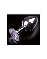 Stecken Sie anal Schmuck große Silber / lila