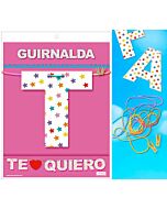 Girlande Ich liebe dich (Karton 220gr)