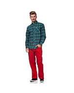 Rote indische 5 Taschenhose