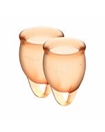 Befriediger fühlen sich zuversichtlich Menstruationstasse - orange