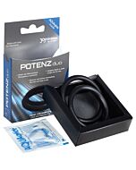 Potenz duo rings medium black