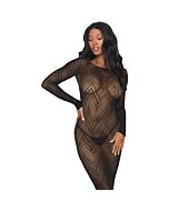 Leg Avenue Langarm-Netzkleid in Einheitsgröße