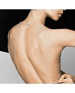 Magnifique Metallic Kette Schultern & Rücken Schmuck Silber