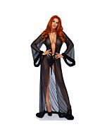 Leg Avenue schwarze Robe und Slip eine Größe