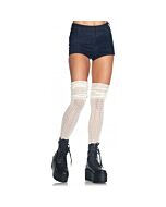 Leg Avenue Socken Spitze geraffte Elfenbein