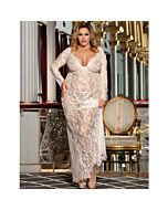 Weißes Crashing Dressing Kleid