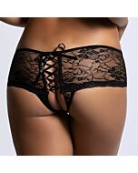 Königin Dessous Blumen Spitze Höschen zurück Schlitz s / m