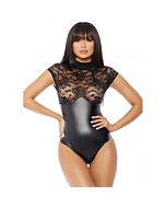 Mock Neck Bodysuit - schwarz