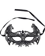 Schwarze Domina-Maske