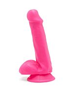 Happy Dicks Dong 6 Zoll mit Kugeln - rosa