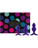 Feelztoys - Bibi Twin Butt Plug Set 3 Stück lila