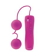 Funky lila Kugeln doppelte Schwingungs