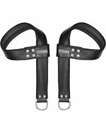 Aufhängungsgriffe Ledersattel für Hände und Füße - schwarz