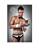 Kellner Kostüm 020 sexy weiß / schwarz von Passion Männer s / m