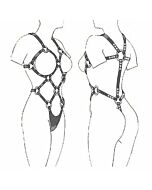 Mutige Stylingfrau aus Leder