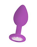 Diamant lila Stecker