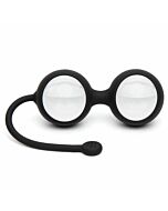 Fünfzig Schattierungen von grauen inneren Lustbällen aus Glas der inneren Göttin