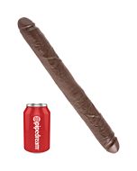 König Penis Schwanz doppelt realistico 40,5 cm braun