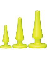 Amerikanischer Pop Anal Trainer Set gelb