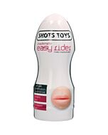 Einfacher Reiter - Schachmatt - männlicher Masturbator - Mund